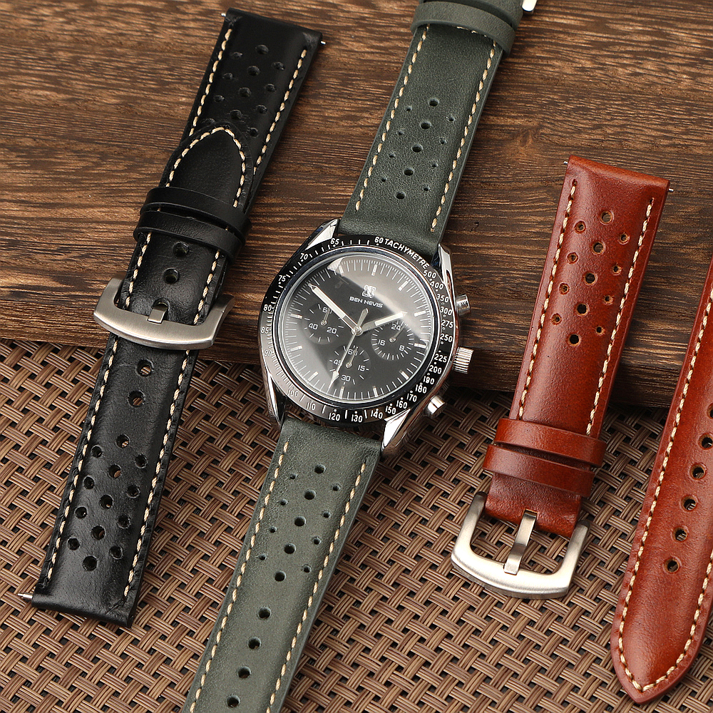 18mm 19mm 20mm 22mm Vintage Le – Leather Watch Band Men recenzja i cena