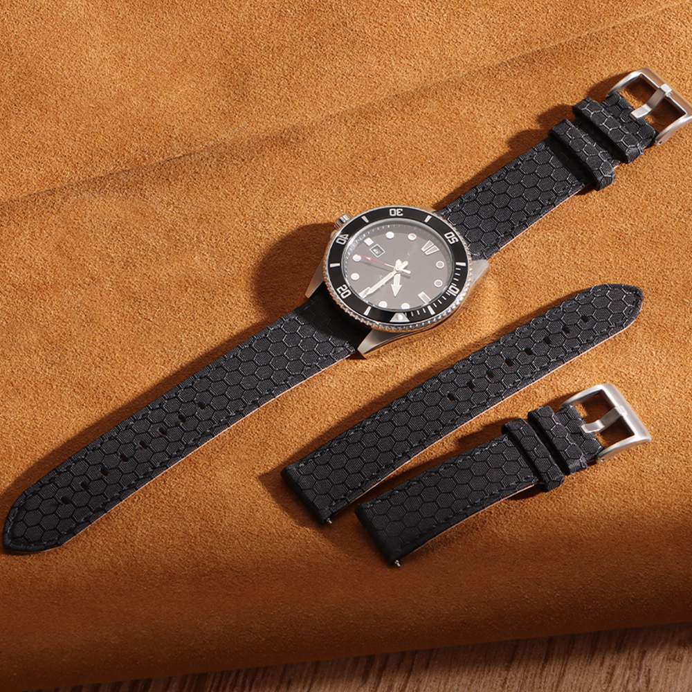 20mm 22mm Smooth Genuine Nylon – Perlon Strap Woven recenzja i cena