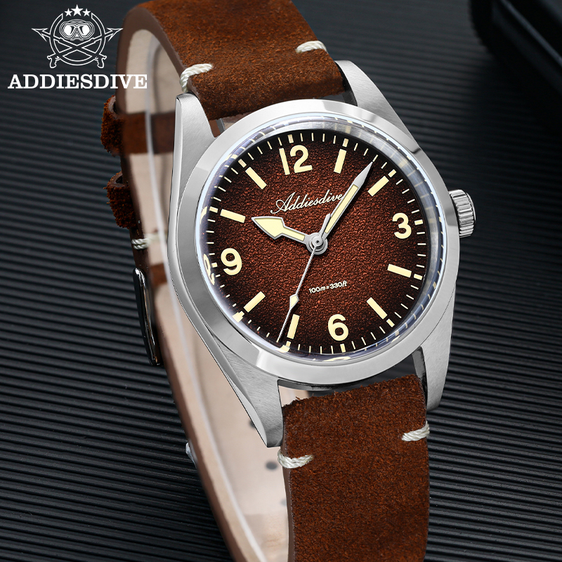 ADDIESDIVE Japan 2035 Super Lu – Suede Strap Watch recenzja i cena