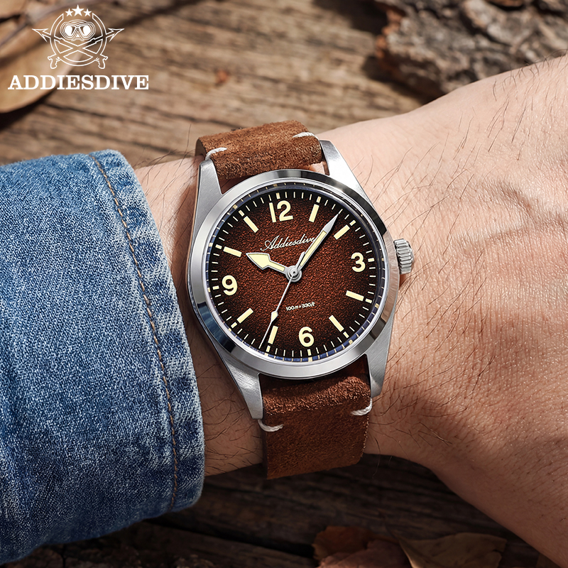 ADDIESDIVE Japan 2035 Super Lu – Suede Strap Watch recenzja i cena