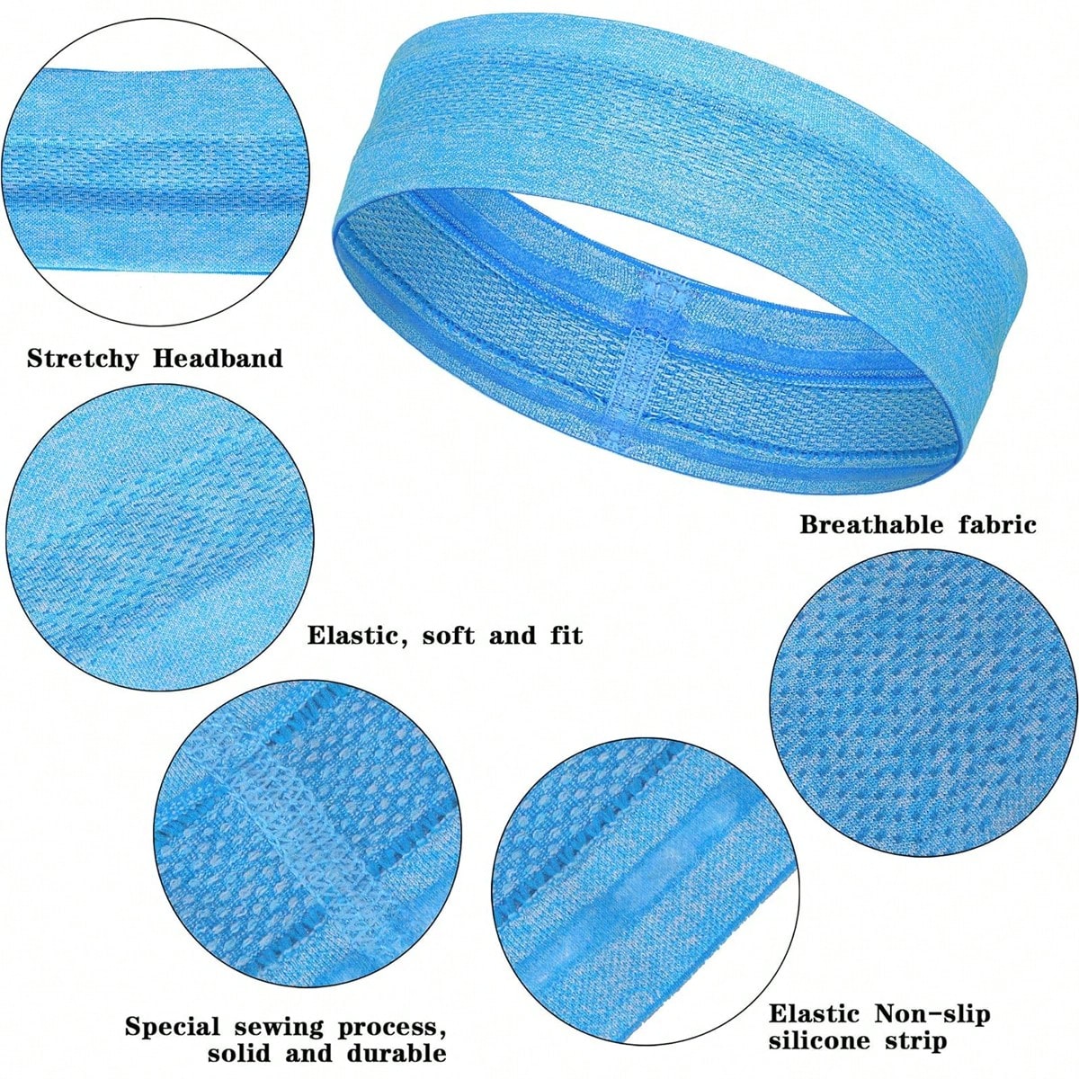 Sweatbands Non Slip Headbands  – Silicone Band Women recenzja i cena
