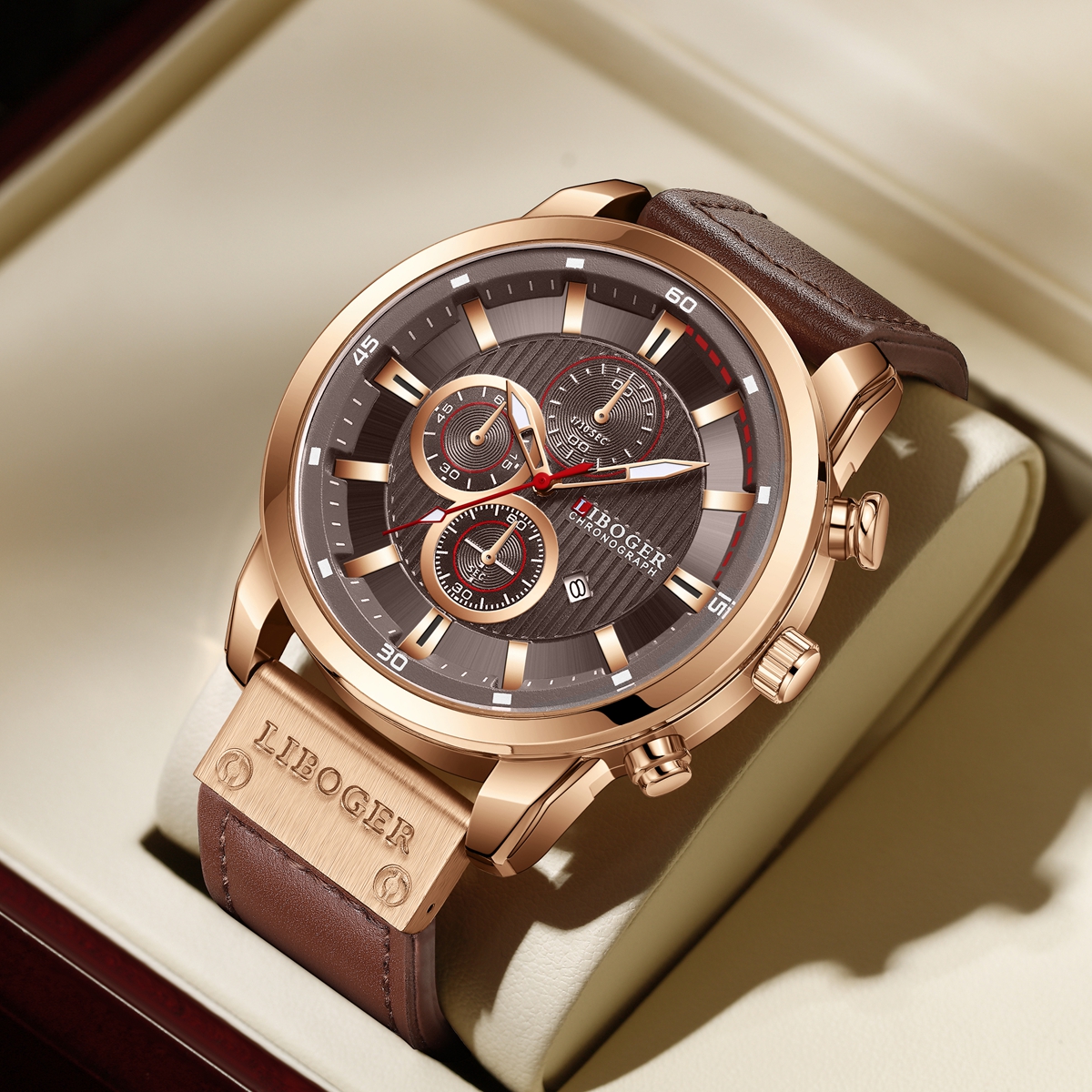 Business Men Quartz Watch High – Leather Watch Band Men recenzja i cena