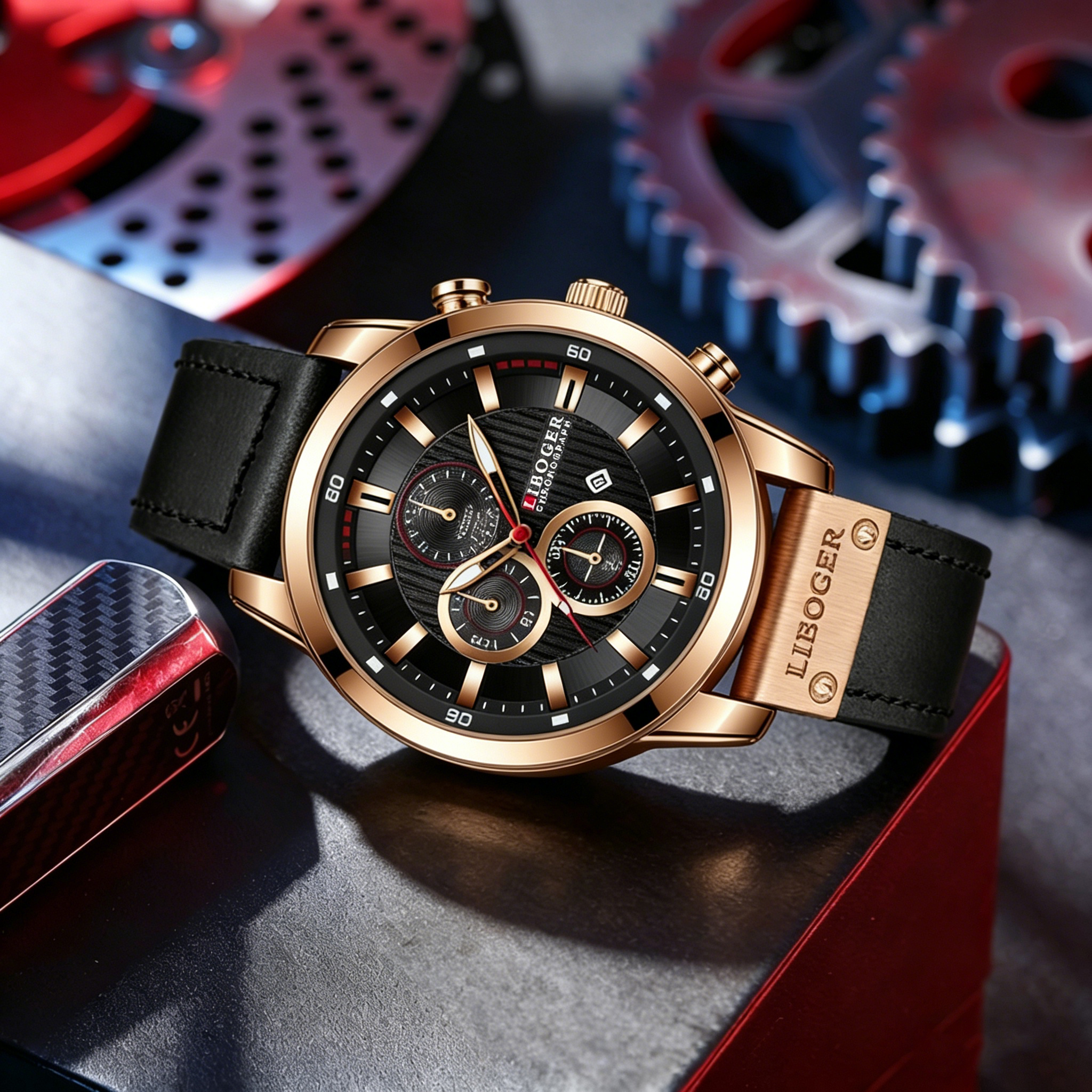 Business Men Quartz Watch High – Leather Watch Band Men recenzja i cena