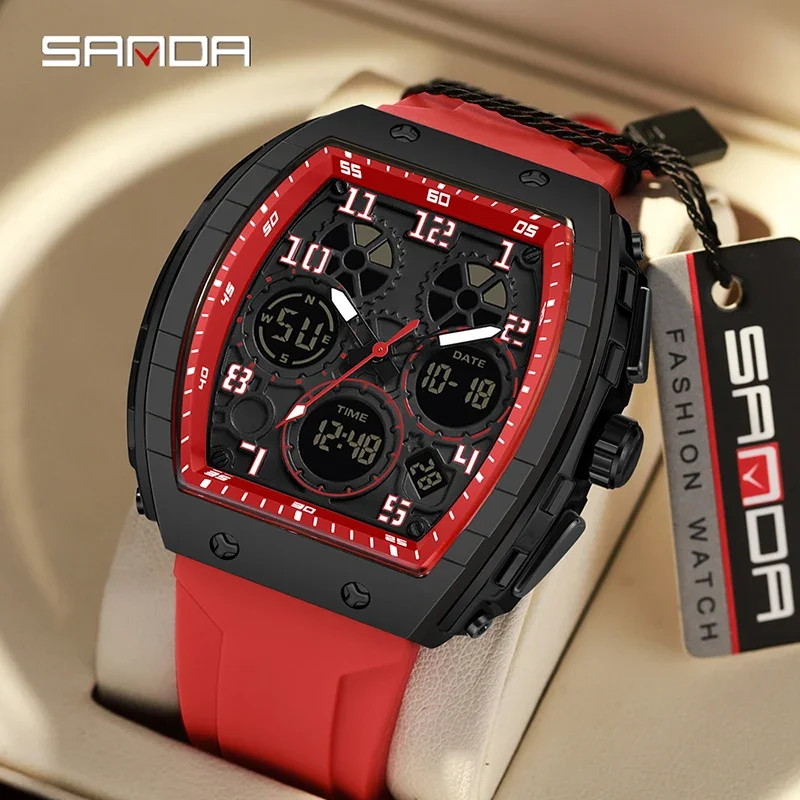 SANDA 6157 New Fashion Men's E – Rubber Strap Diver recenzja i cena
