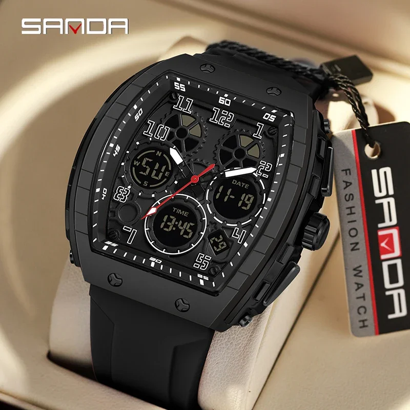 SANDA 6157 New Fashion Men's E – Rubber Strap Diver recenzja i cena