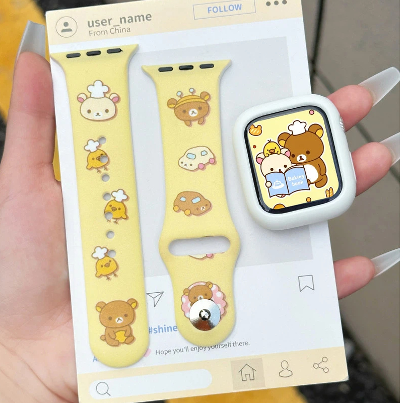 Cute Rilakkuma Print Silicone  – Silicone Band Women recenzja i cena