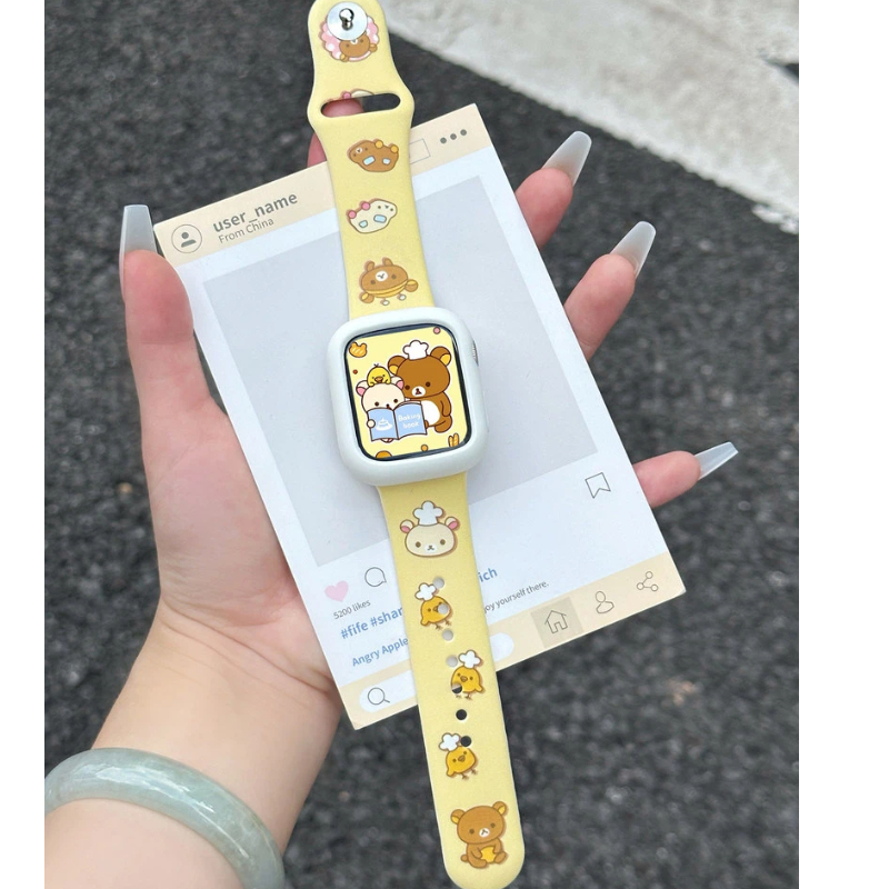 Cute Rilakkuma Print Silicone  – Silicone Band Women recenzja i cena