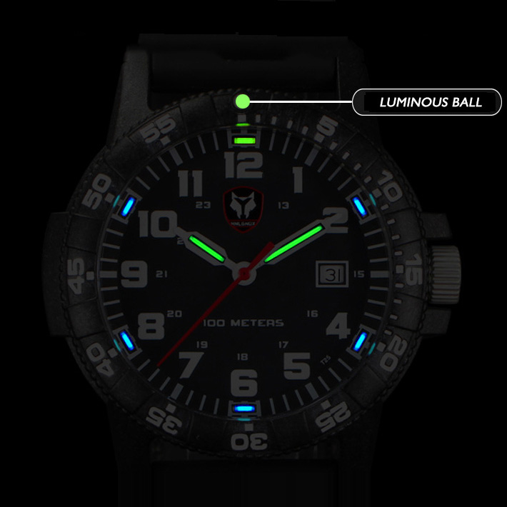 Hnlgnox Mens Pilot Watches Spo – Rubber Strap Diver recenzja i cena