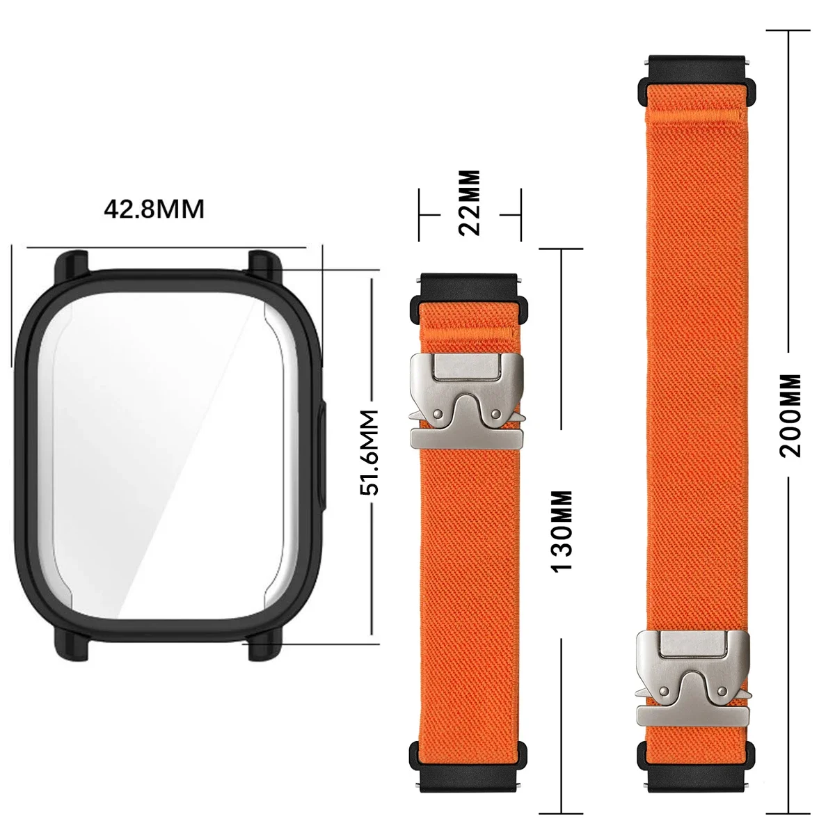Nylon Straps+ TPU case for Red – Parachute Strap Elastic recenzja i cena