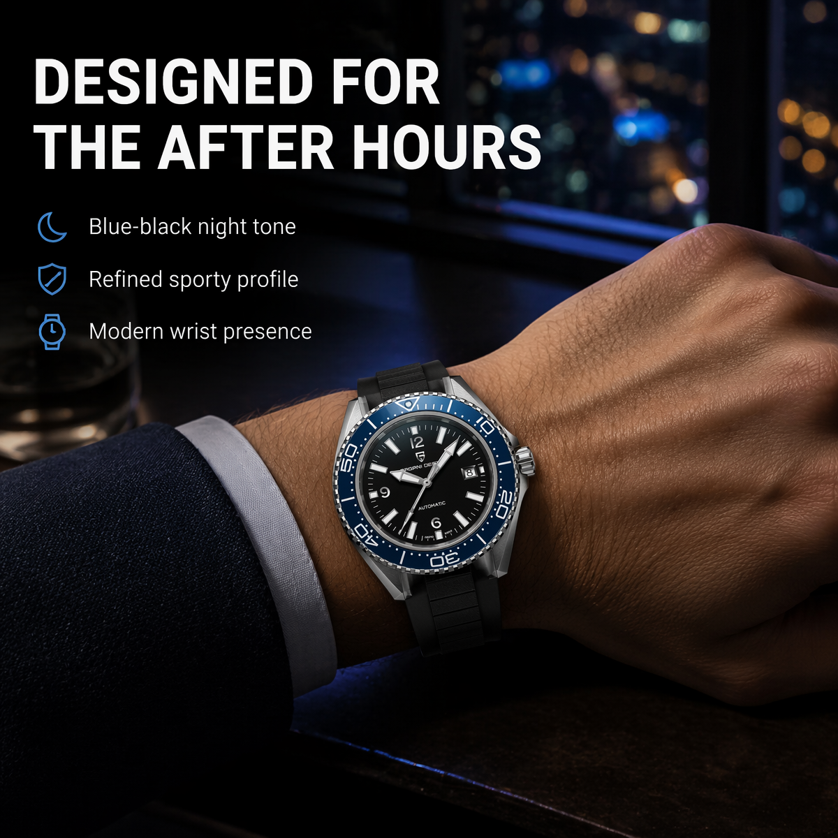 Pagani Design New Men's Mechan – Rubber Strap Diver recenzja i cena