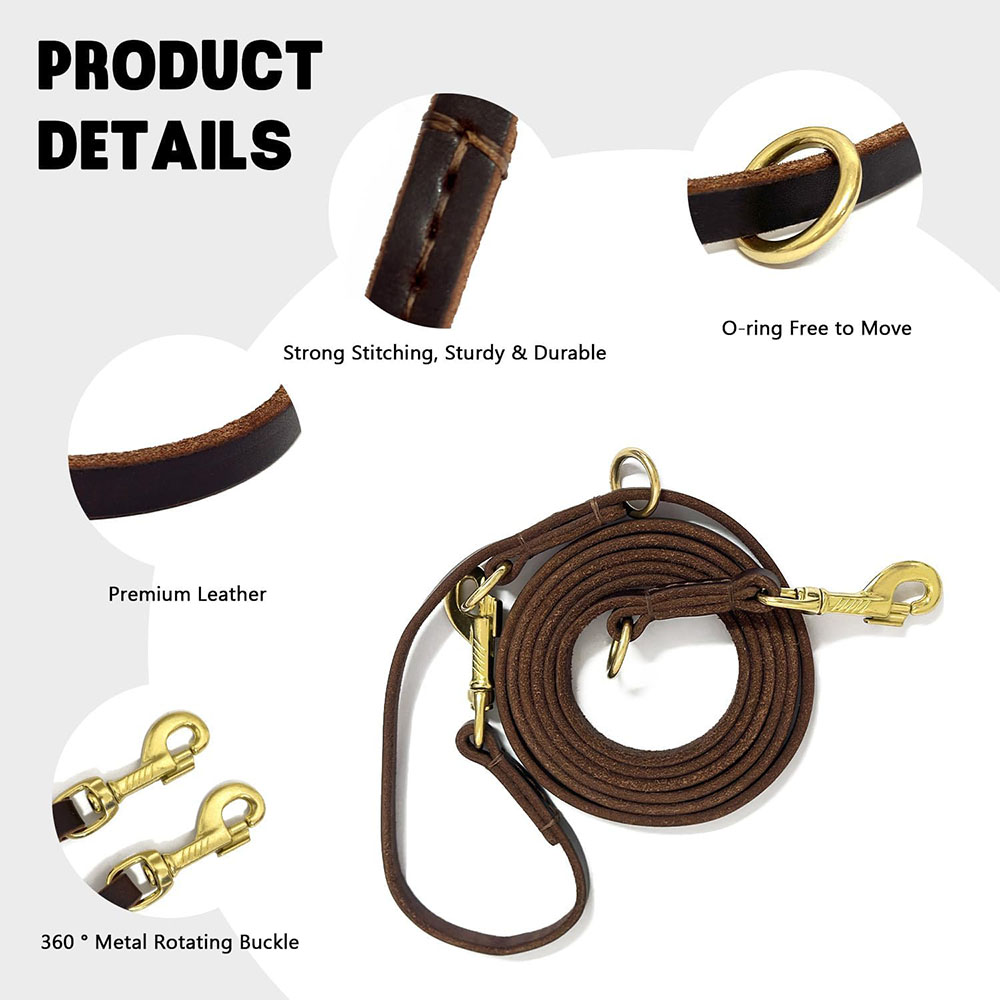 Multi Function Leather Dog Lea – Leather Strap Quick Release recenzja i cena