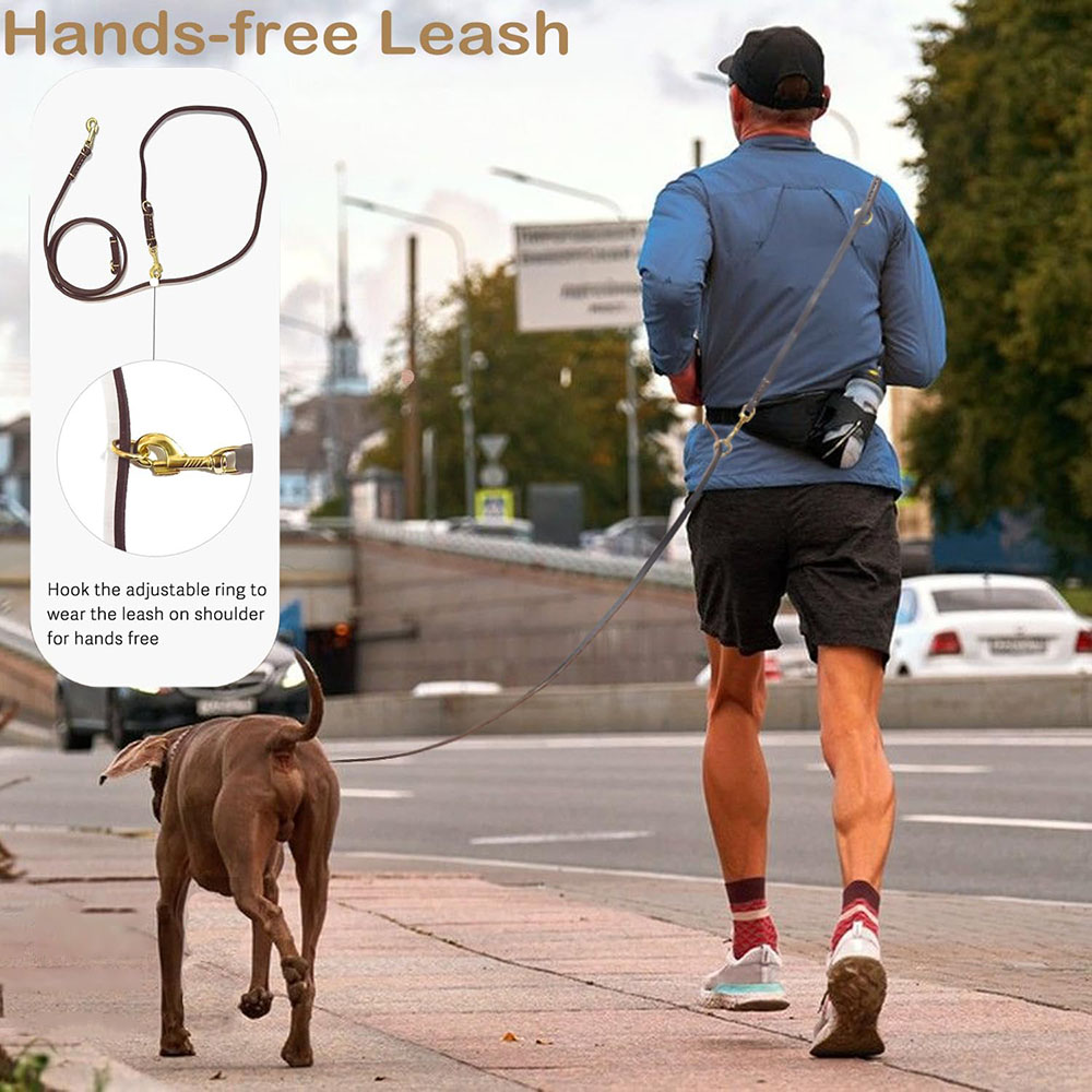 Multi Function Leather Dog Lea – Leather Strap Quick Release recenzja i cena