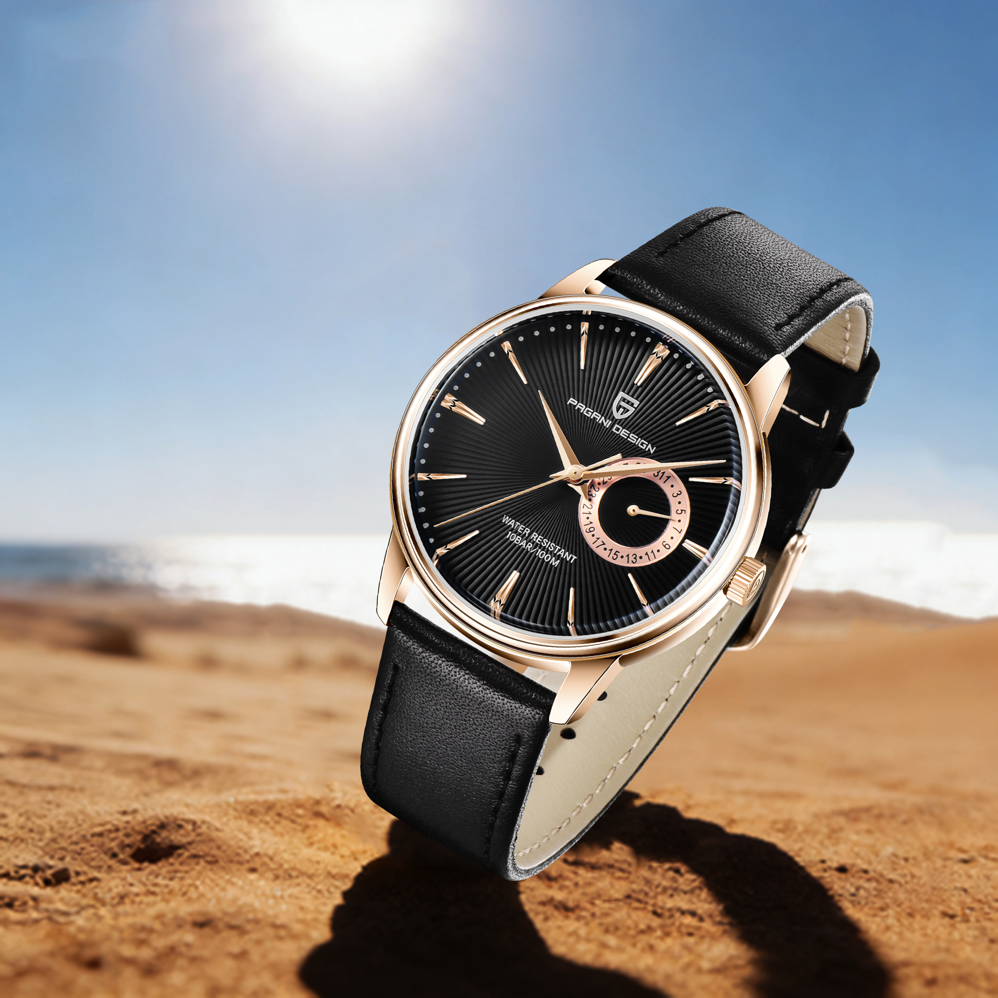 PAGANI DESIGN 2026 Best-Sellin – Leather Watch Band Men recenzja i cena