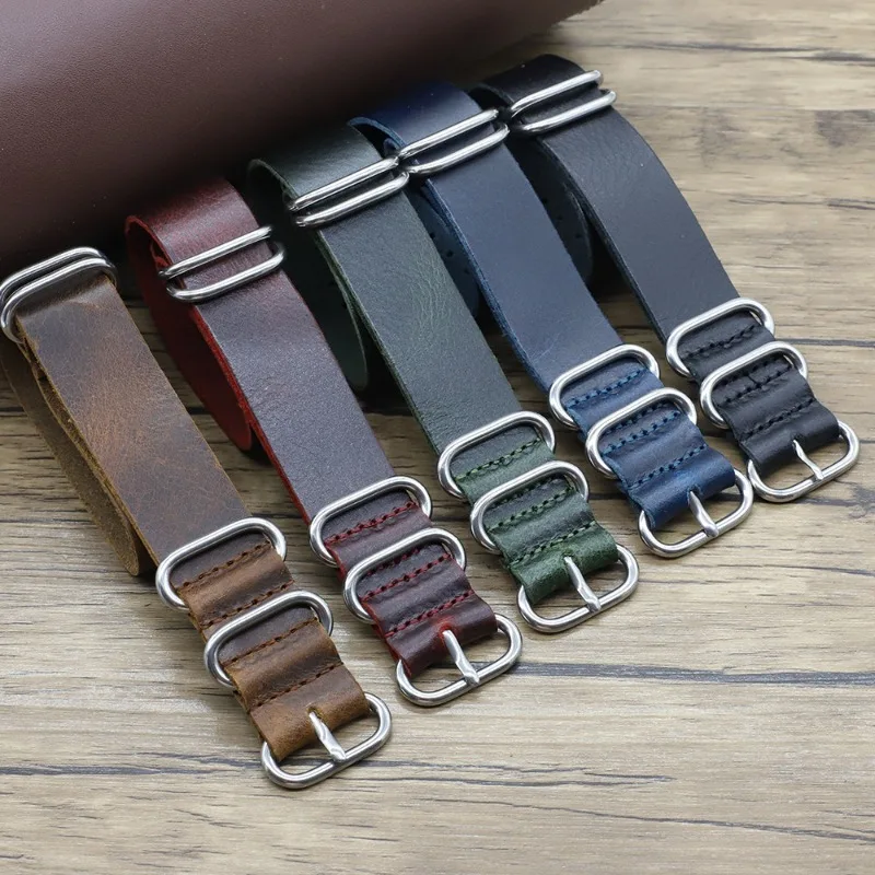 Vintage Genuine Leather Watch  – Nato Strap Nylon recenzja i cena