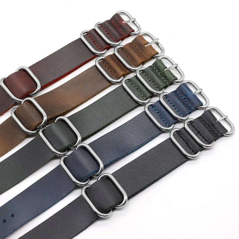 Vintage Genuine Leather Watch  – Nato Strap Nylon recenzja i cena