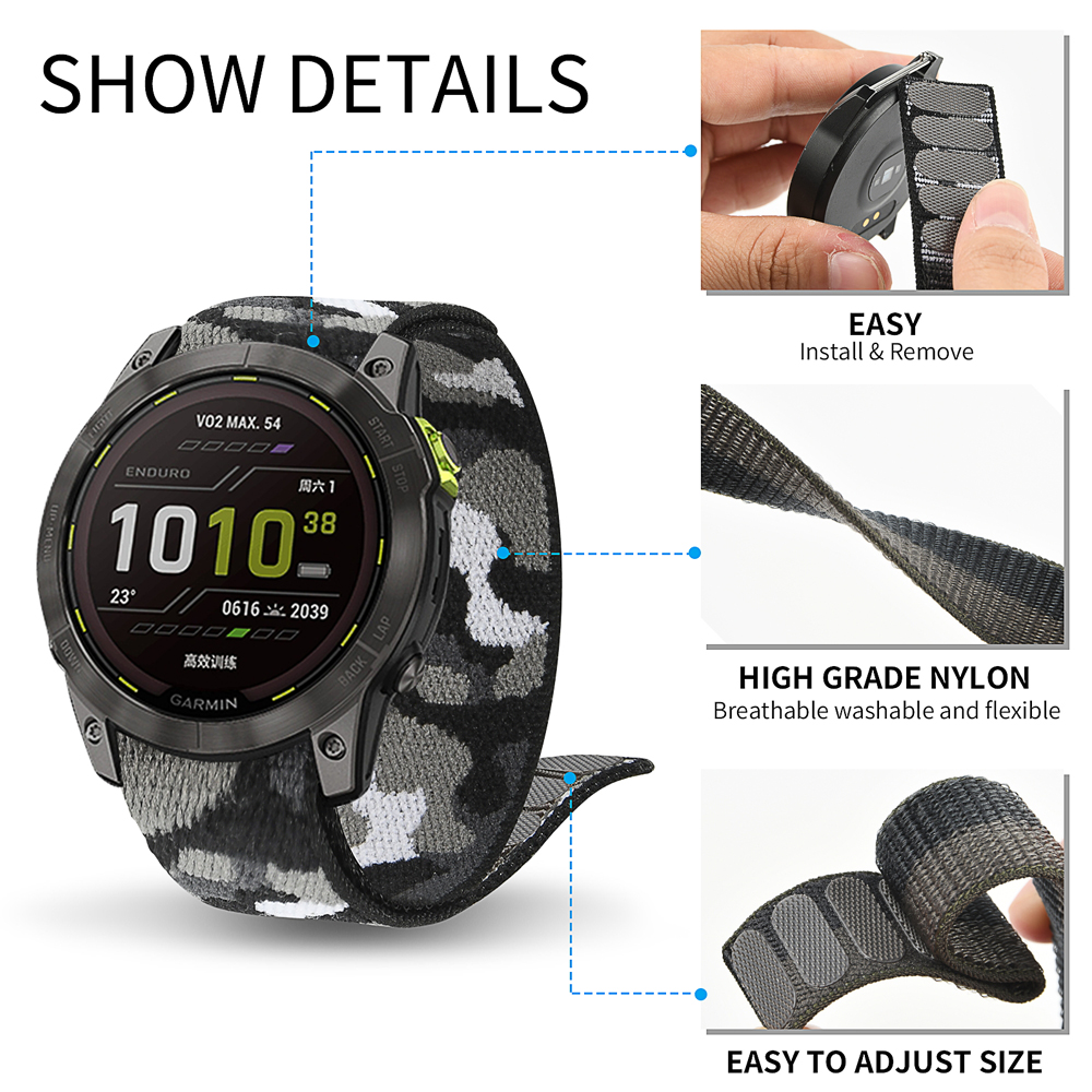 22mm 26mm Nylon QuickFit Strap – Sport Loop Velcro recenzja i cena
