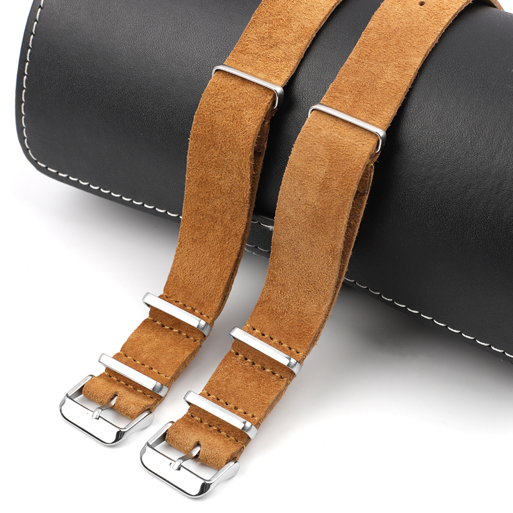 Soft Retro Suede Genuine Leath – Nato Strap Nylon recenzja i cena