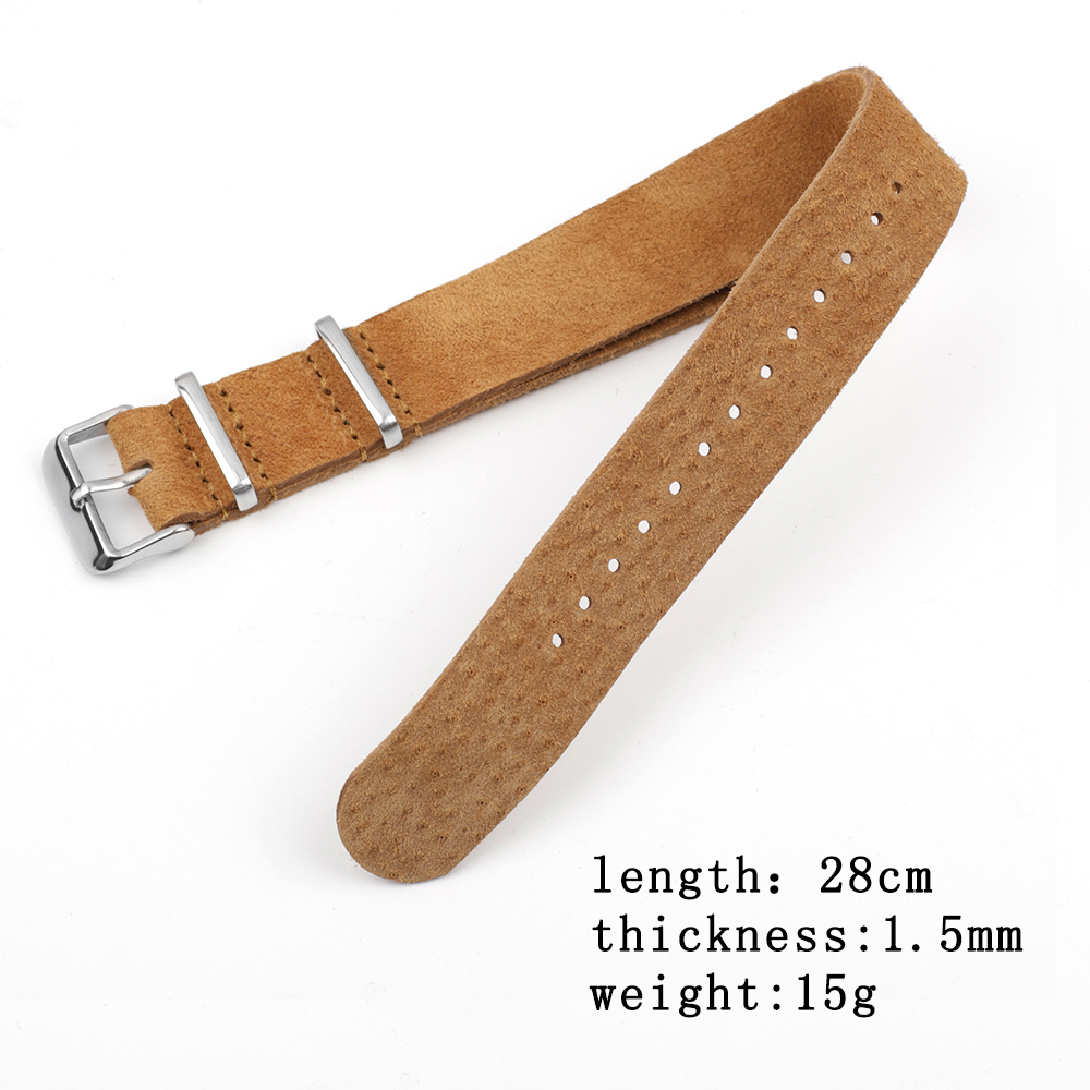Soft Retro Suede Genuine Leath – Nato Strap Nylon recenzja i cena