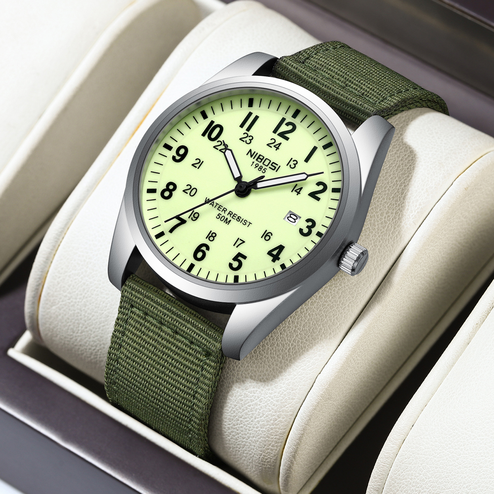 NIBOSI Mens Watches Analog Mil – Tropic Strap Vintage recenzja i cena