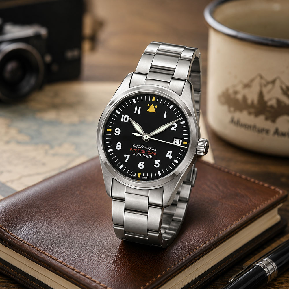 Custom LOGO 36mm 39mm Pilot Wa – Stainless Bracelet Diver recenzja i cena