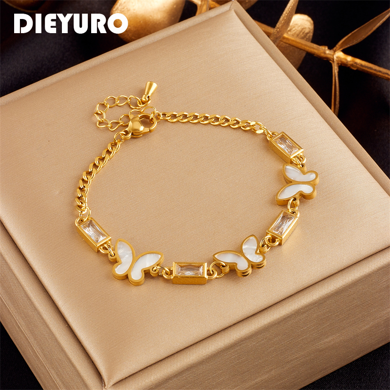 DIEYURO 316L Stainless Steel W – Butterfly Clasp Deployant recenzja i cena