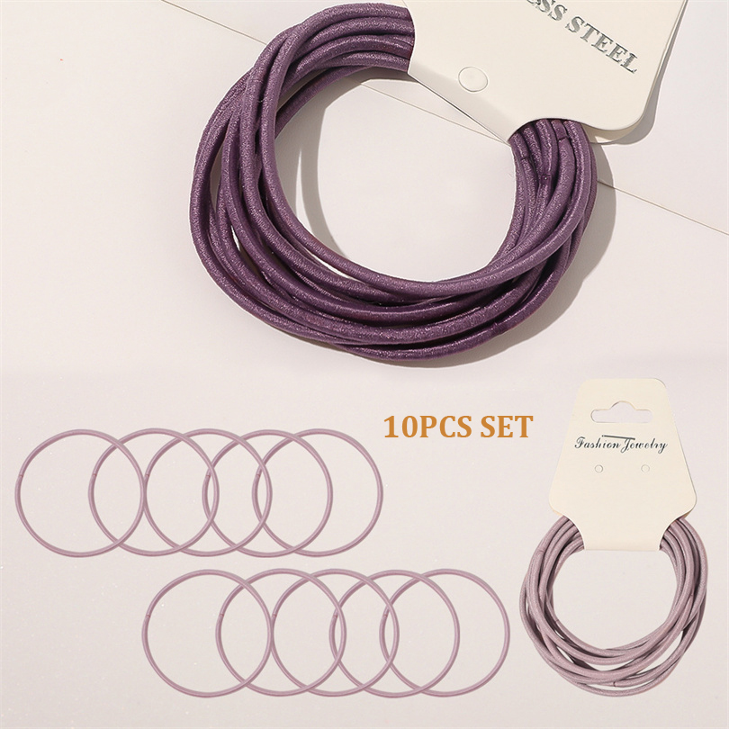 10PCS Women Girls Simple Basic – Silicone Band Women recenzja i cena