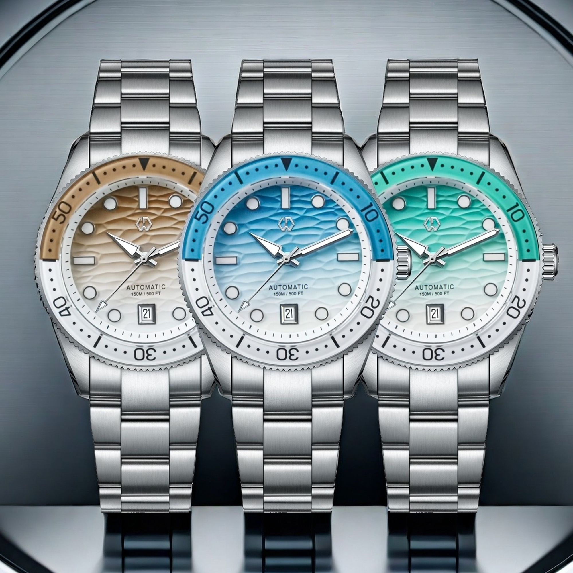 40mm Diver Watch Texture Men's – Rubber Strap Diver recenzja i cena