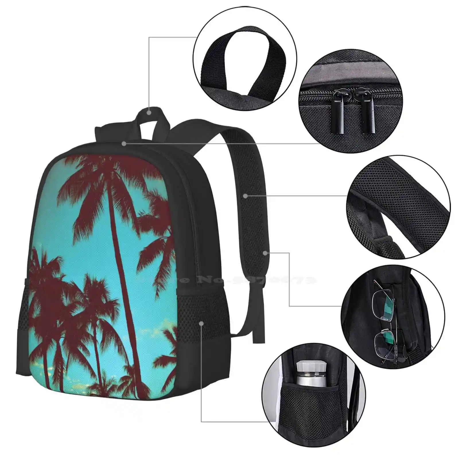 Vintage Tropical Palms Pattern – Tropic Strap Vintage recenzja i cena