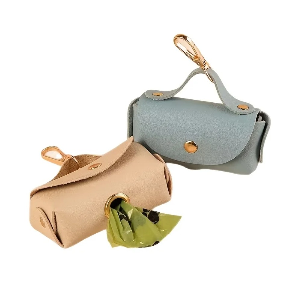 Elegant Leather Dog Poop Bag C – Leather Strap Quick Release recenzja i cena