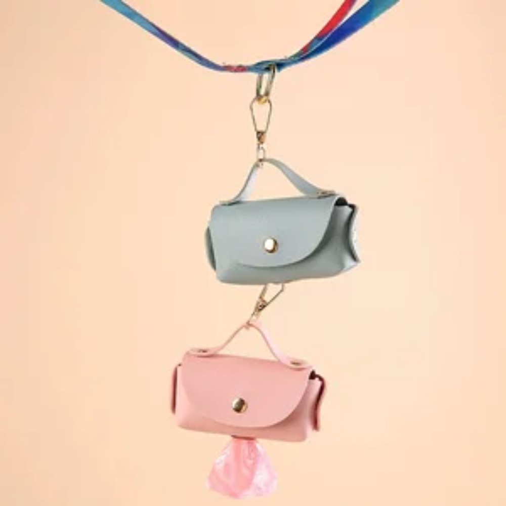 Elegant Leather Dog Poop Bag C – Leather Strap Quick Release recenzja i cena