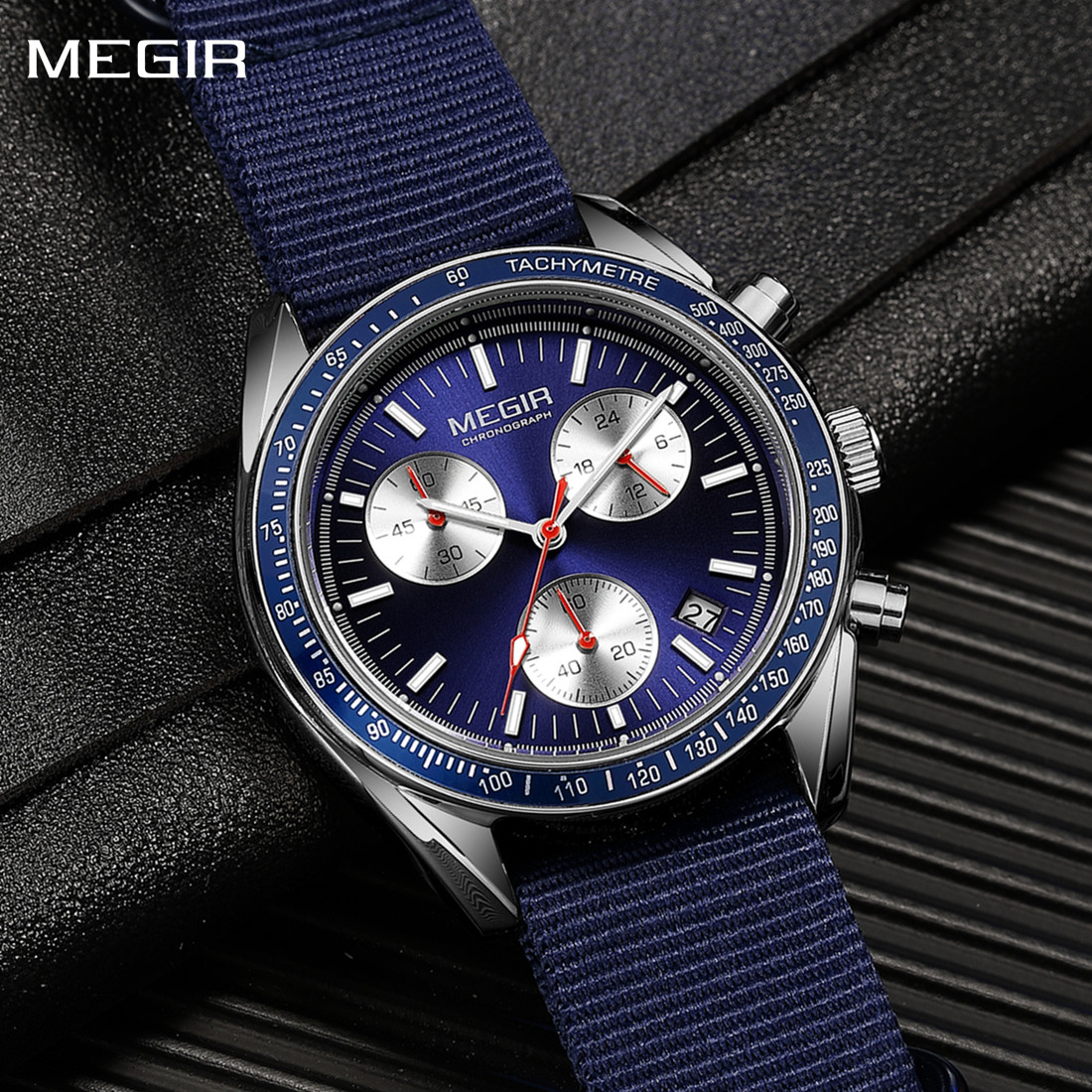 MEGIR Chronograph Canvas Strap – Canvas Strap Watch recenzja i cena