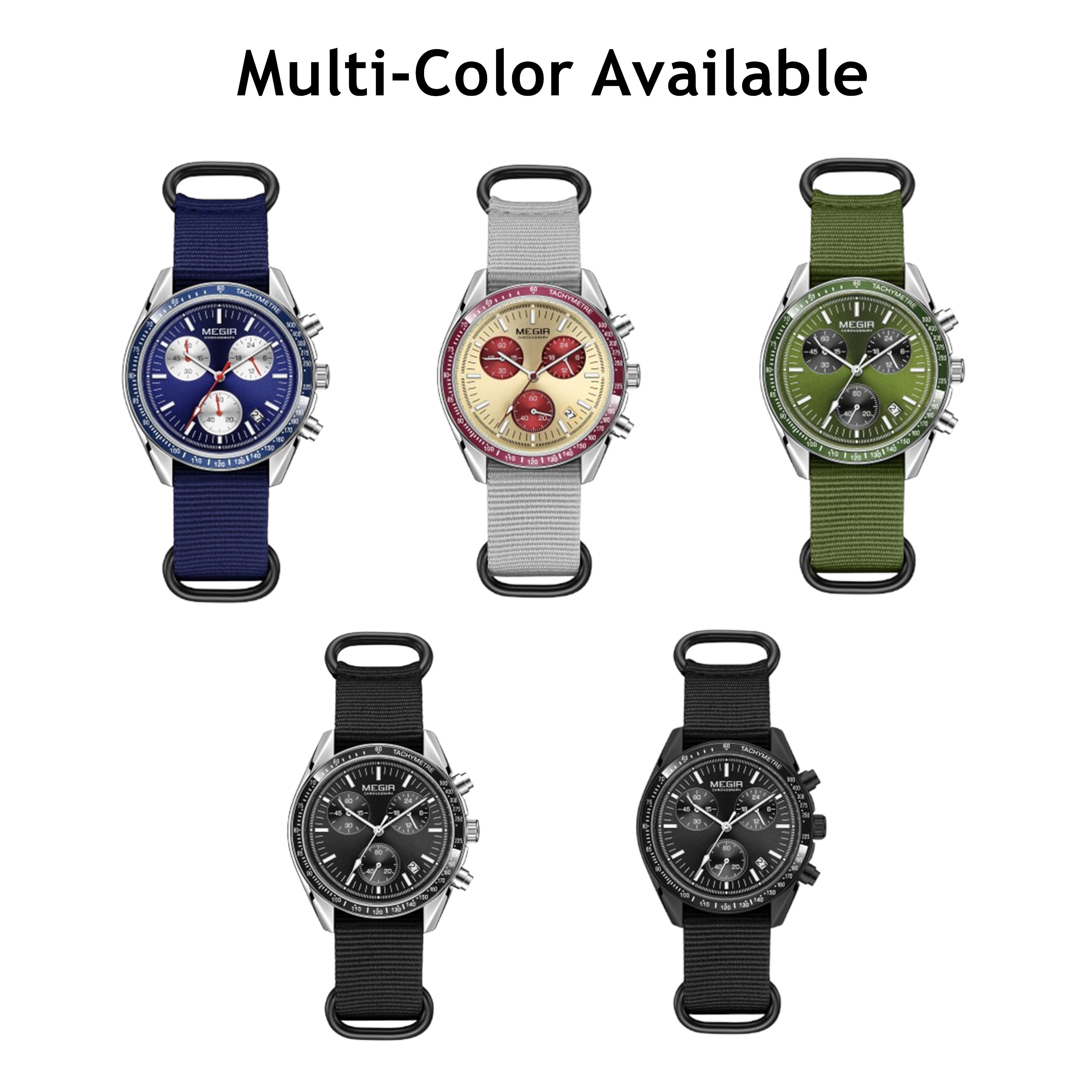 MEGIR Chronograph Canvas Strap – Canvas Strap Watch recenzja i cena