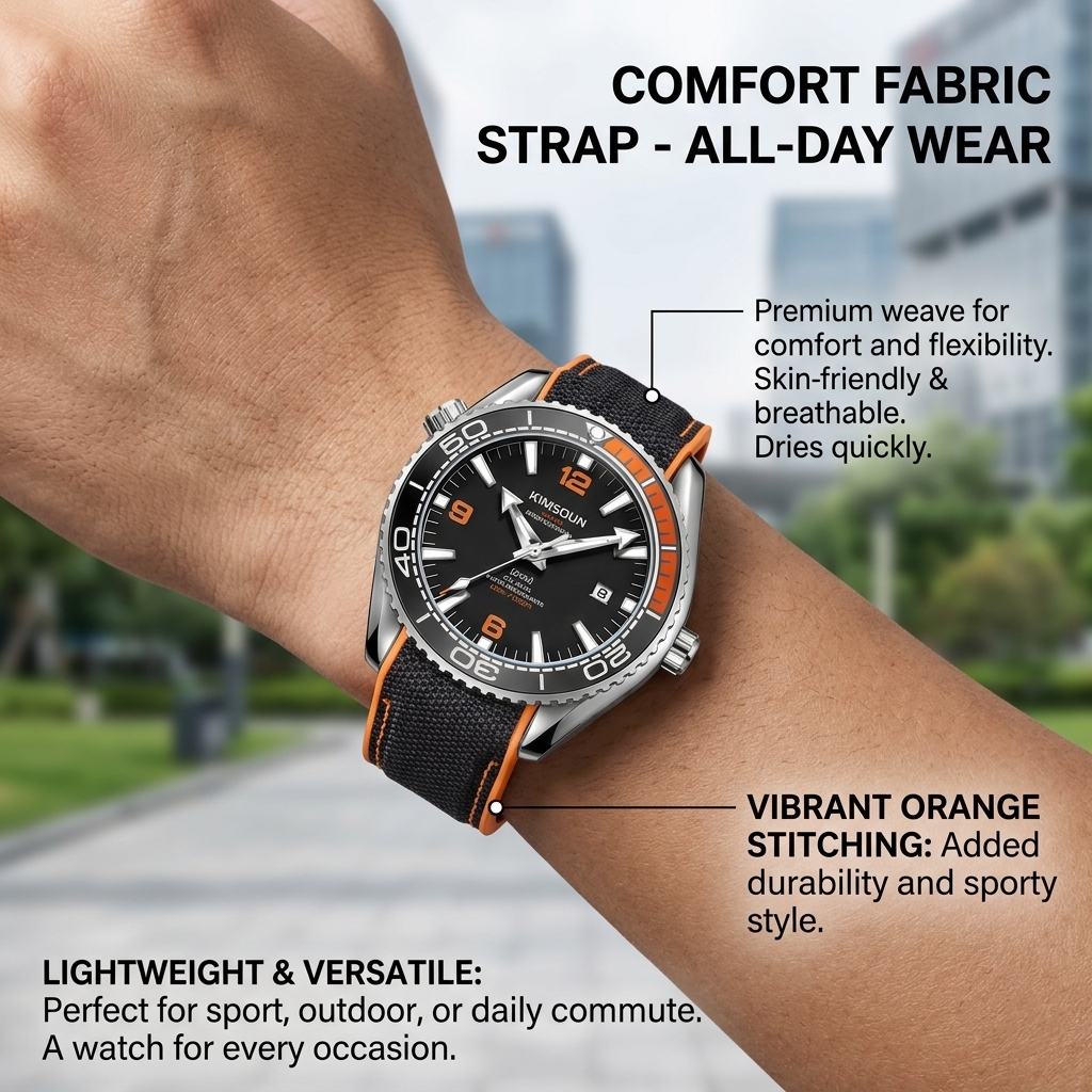 1 piece sporty men's watch wit – Canvas Strap Watch recenzja i cena