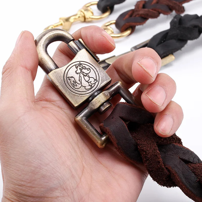 Genuine Leather Dog Leash - To – Leather Strap Quick Release recenzja i cena