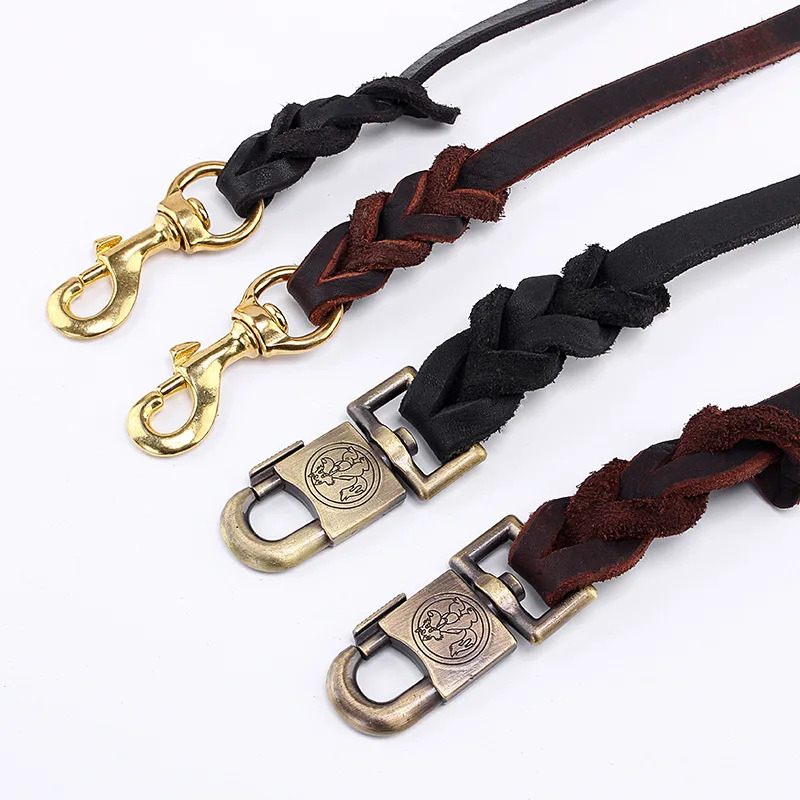 Genuine Leather Dog Leash - To – Leather Strap Quick Release recenzja i cena