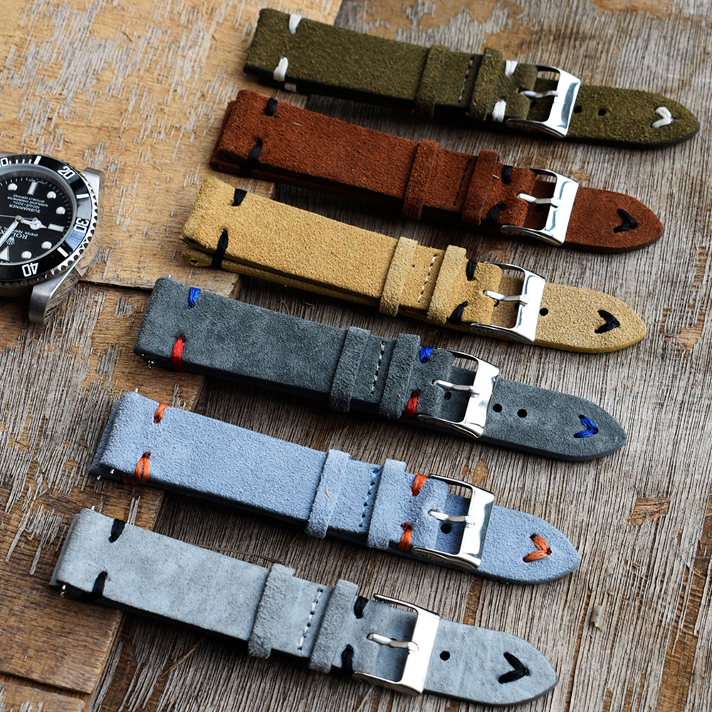 High Quality Vintage Suede Lea – Suede Strap Watch recenzja i cena