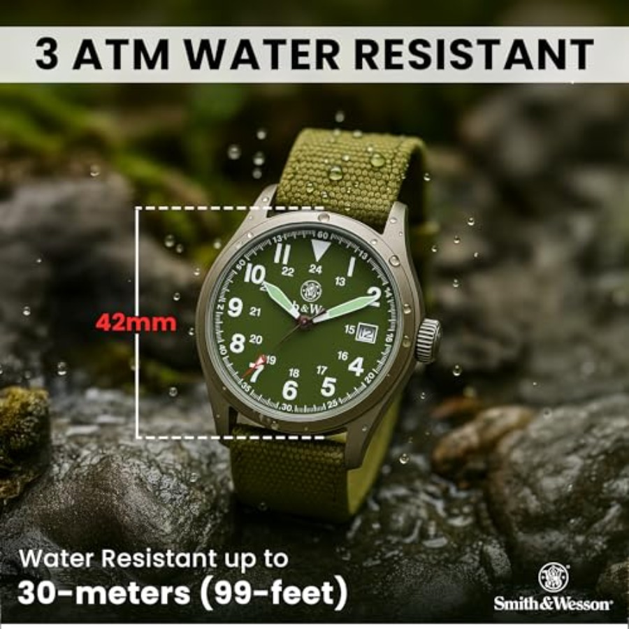 Men's Military Watch, 3 Interc – Canvas Strap Watch recenzja i cena