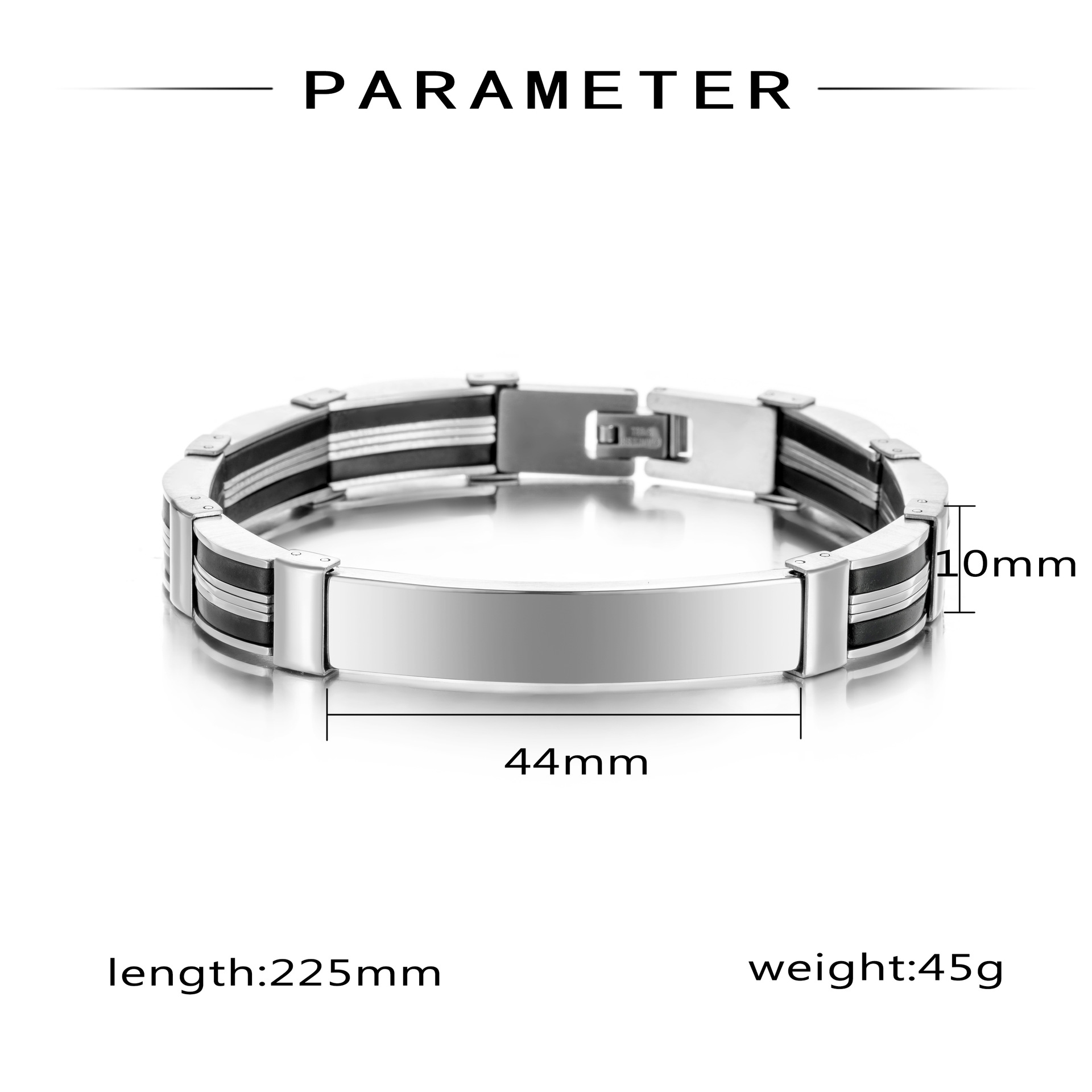 Punk Custom TEXT Name Men Stai – Silicone Band Women recenzja i cena