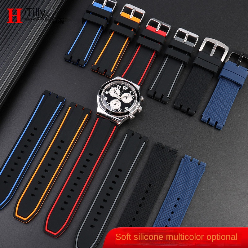 For Swatch Watch Strap YVS400  – Rubber Strap Diver recenzja i cena