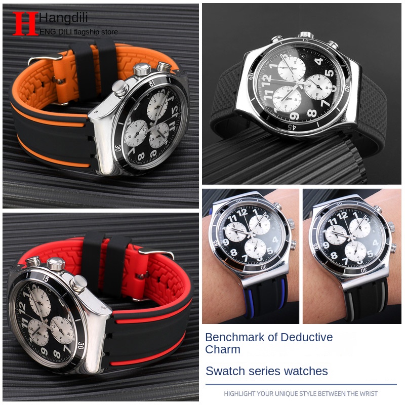 For Swatch Watch Strap YVS400  – Rubber Strap Diver recenzja i cena