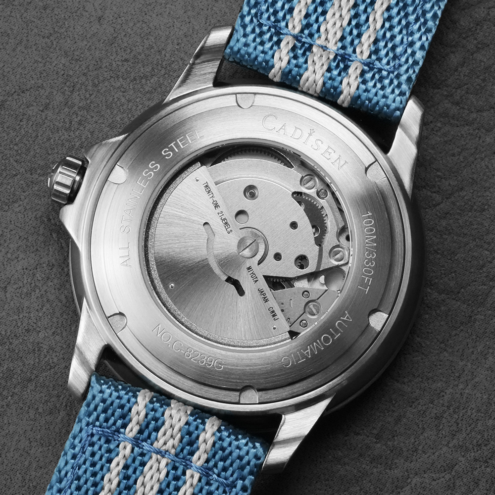 CADISEN Deep Explorer MIYOTA 8 – Canvas Strap Watch recenzja i cena