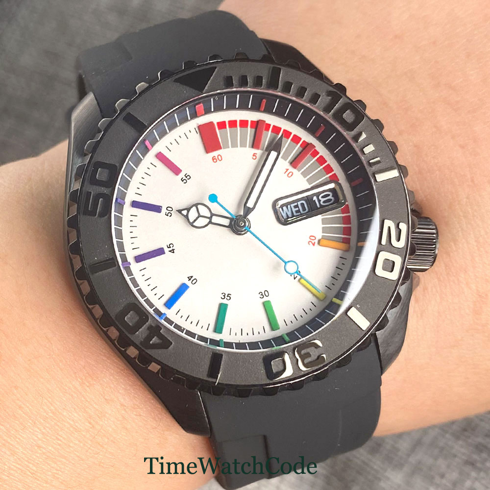 Tandorio 41mm 20ATM Diver Auto – Rubber Strap Diver recenzja i cena