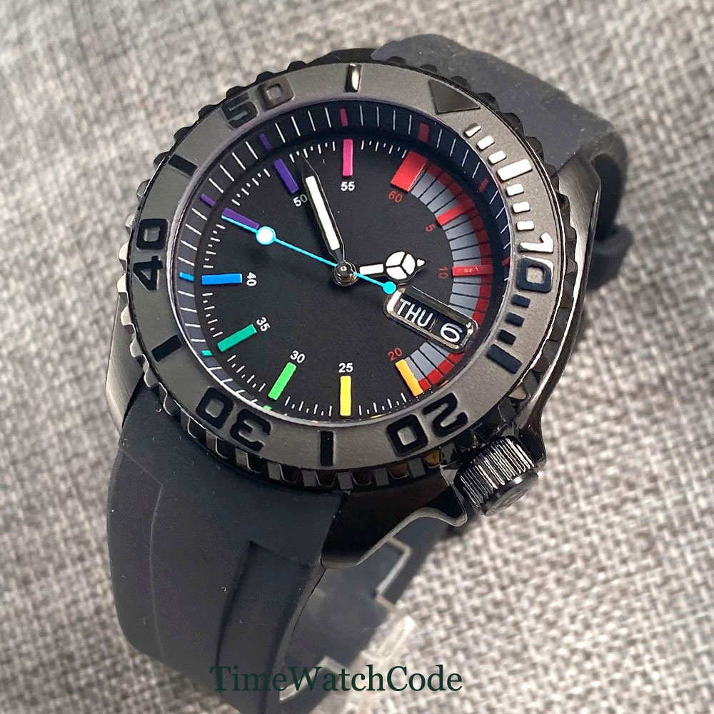 Tandorio 41mm 20ATM Diver Auto – Rubber Strap Diver recenzja i cena