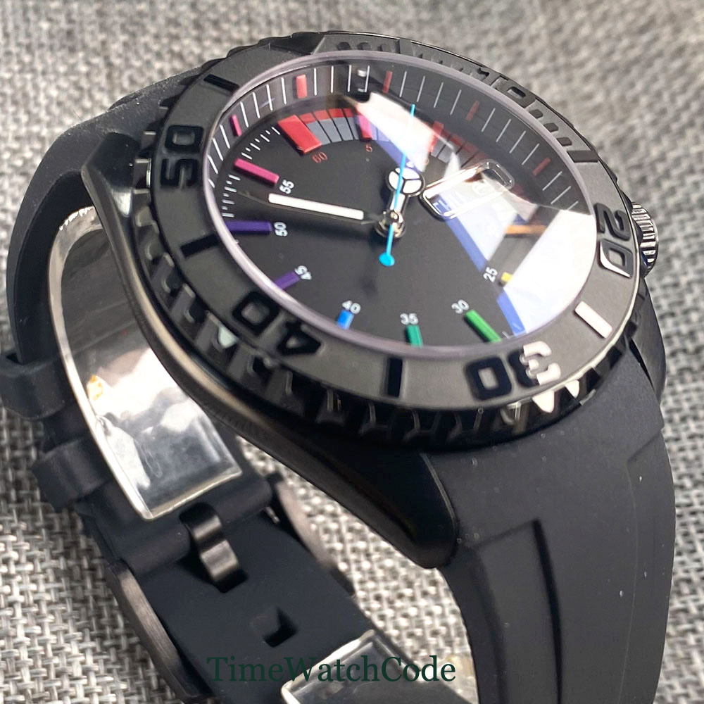 Tandorio 41mm 20ATM Diver Auto – Rubber Strap Diver recenzja i cena