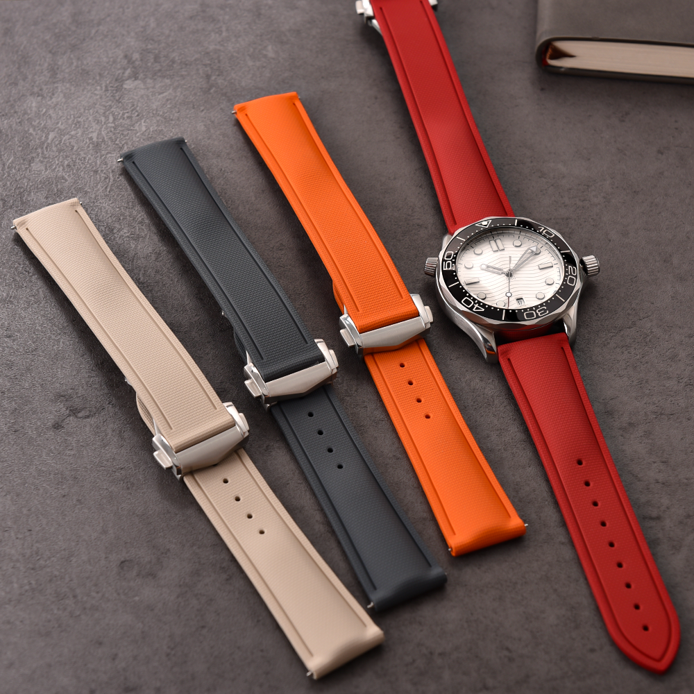 Premium Grade Soft FKM Rubber  – Canvas Strap Watch recenzja i cena