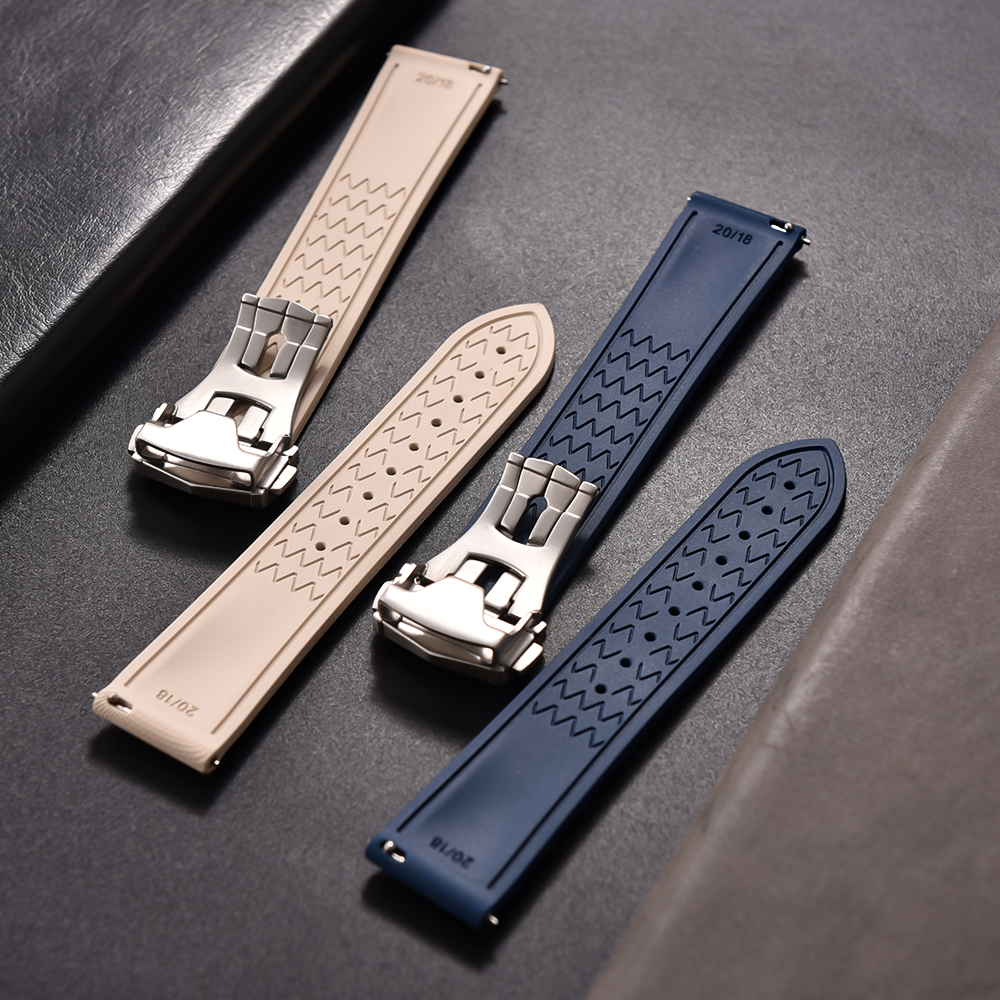 Premium Grade Soft FKM Rubber  – Canvas Strap Watch recenzja i cena