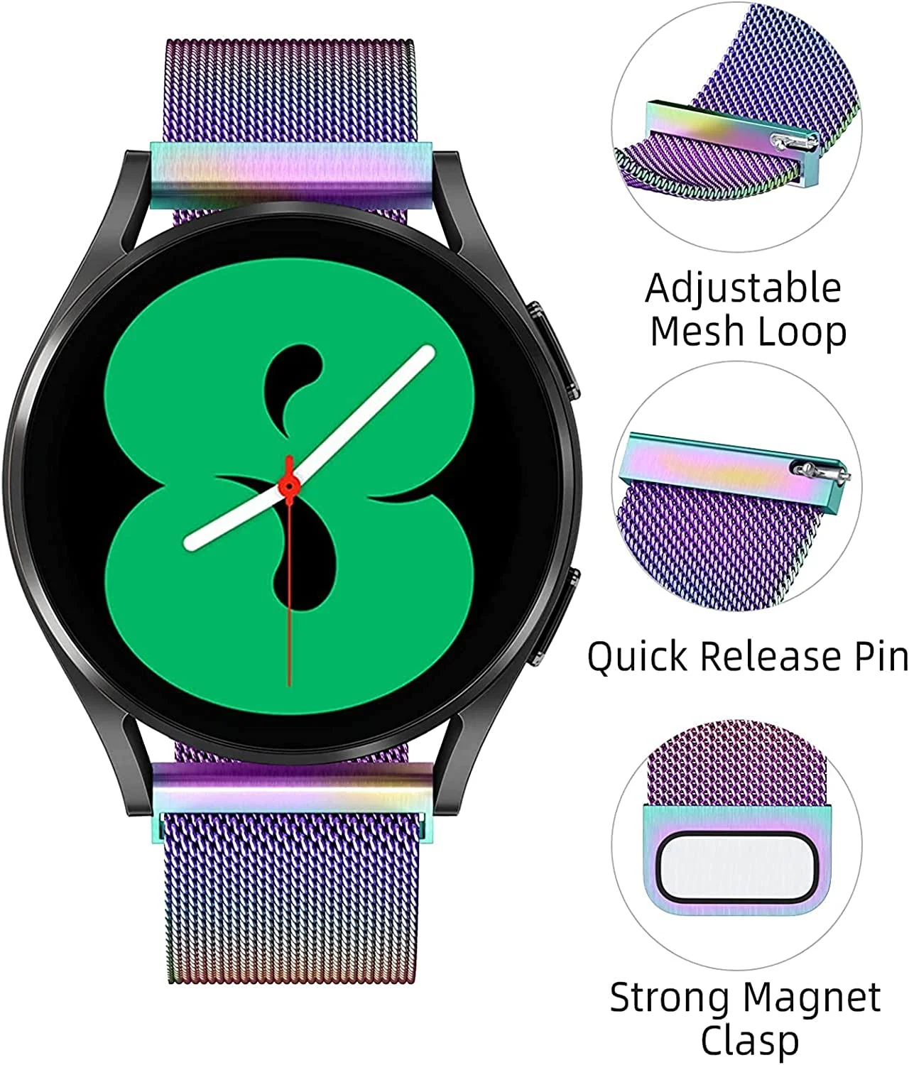 22/20mm Metal Milanese Loop St – Milanese Loop Magnetic recenzja i cena