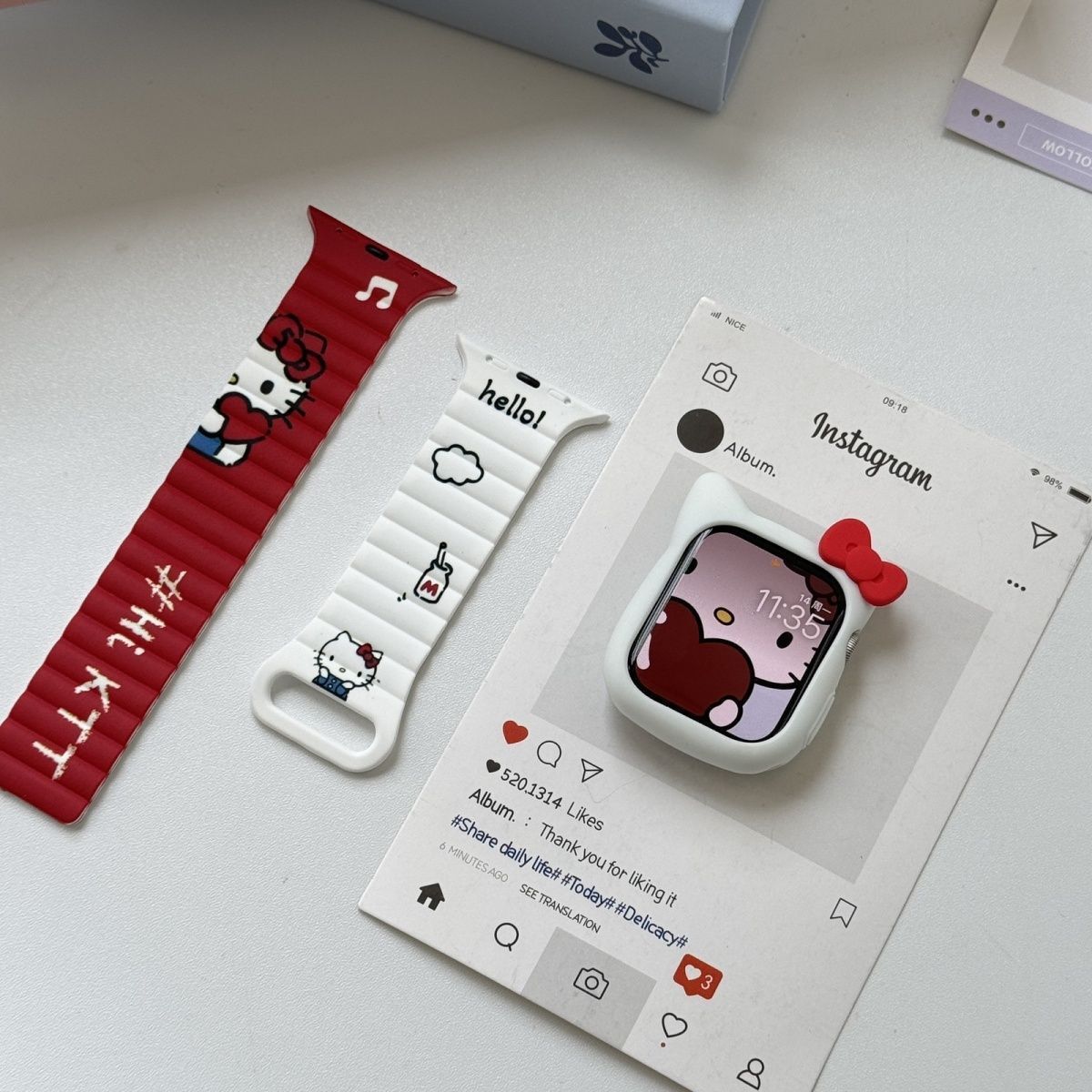 Anime Sanrio Hello Kitty Kurom – Silicone Band Women recenzja i cena