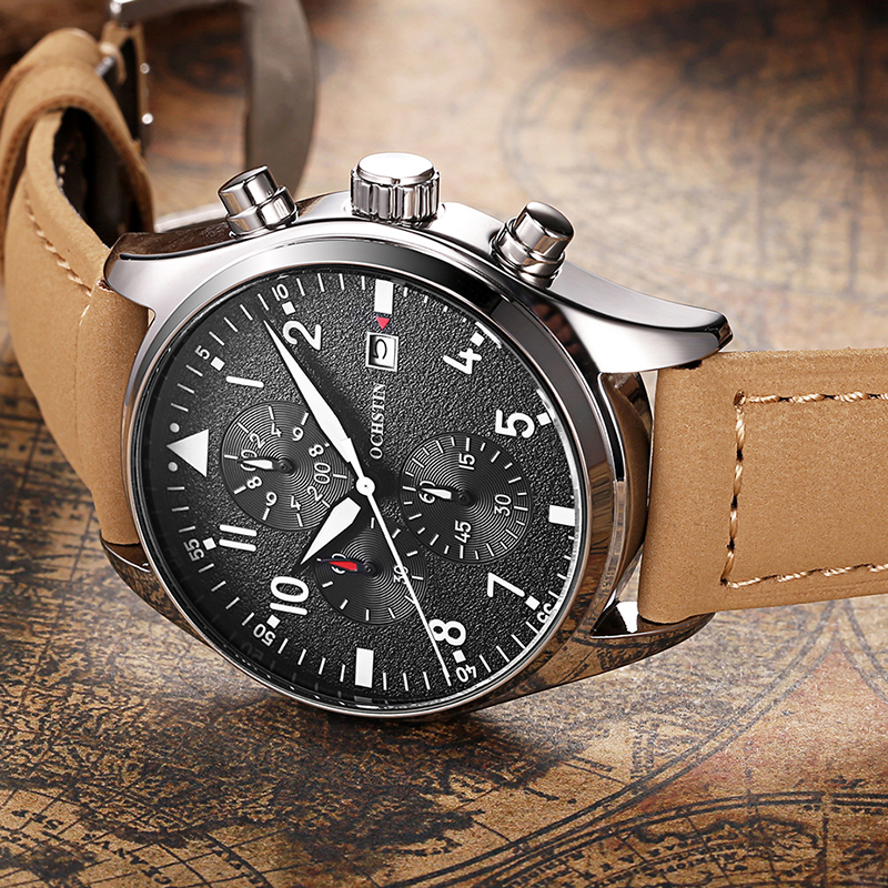 OCHSTIN Original Men Chronogra – Leather Watch Band Men recenzja i cena
