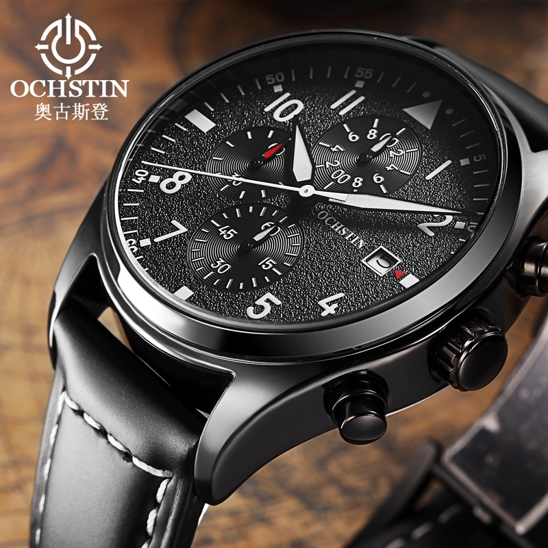 OCHSTIN Original Men Chronogra – Leather Watch Band Men recenzja i cena